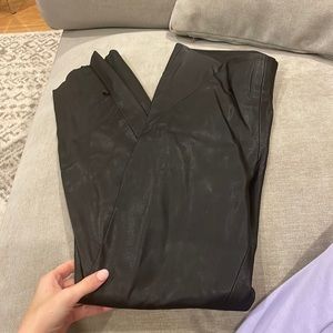 Black leather Zara pants